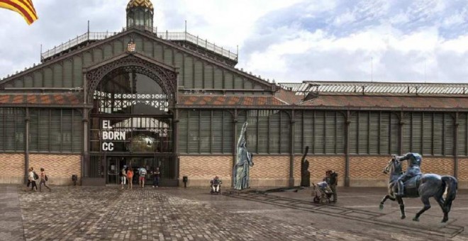 Barcelona en Comú celebra el “debate público” provocado por la exposición de una estatua de Franco decapitada