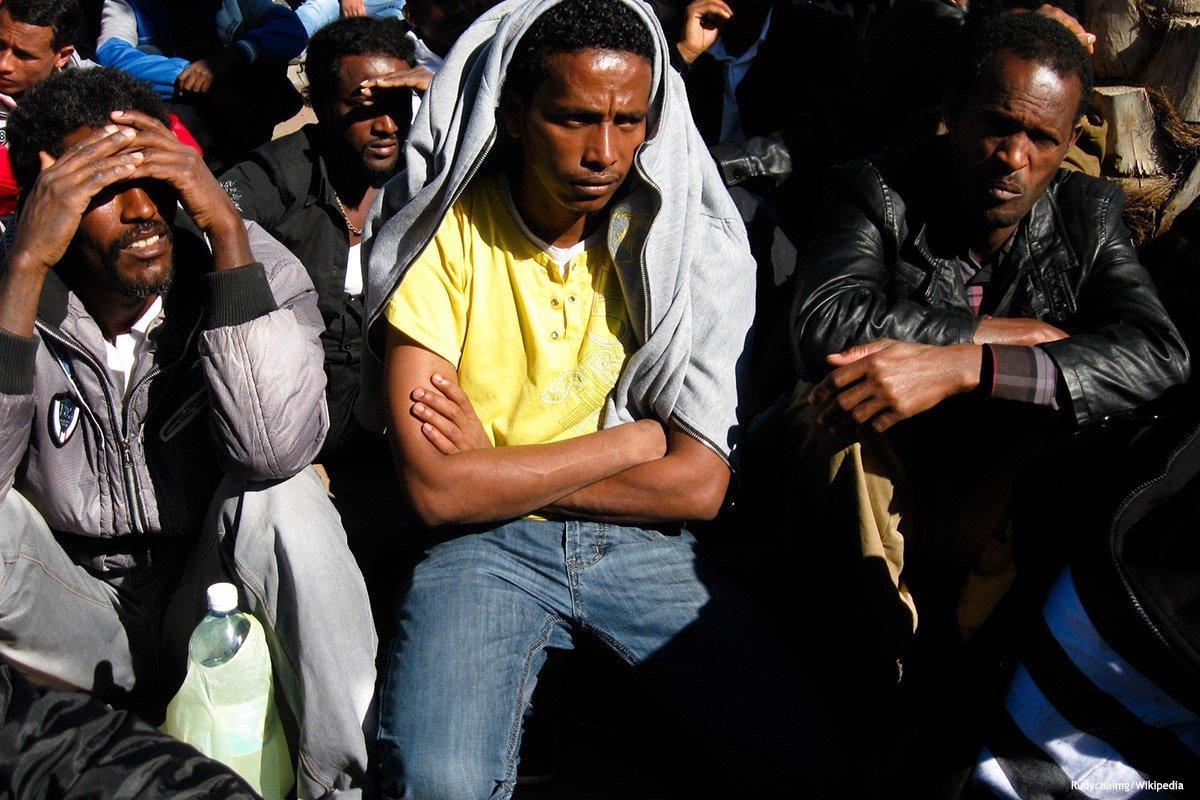 I rifugiati africani protestano contro la crudele politica delle deportazioni in Israele